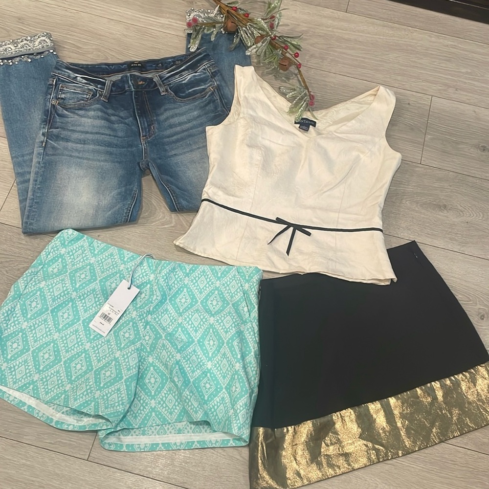 Bundle of shorts , Jeans ,skirt and top